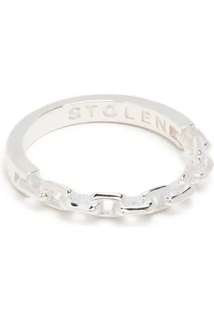 Stolen Girlfriends Club Anillo de cadena en plata de ley
