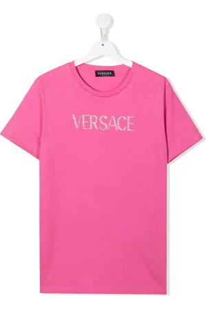 VERSACE Playera con logo de gemas