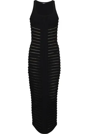 Balmain Vestido tejido con detalle de aberturas