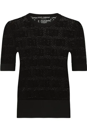 Dolce & Gabbana Suéter con logo DG en jacquard