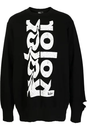 Kolor Sudadera con logo estampado y efecto envejecido