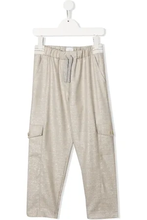 ELEVENTY Pantalones rectos con cordones en la pretina