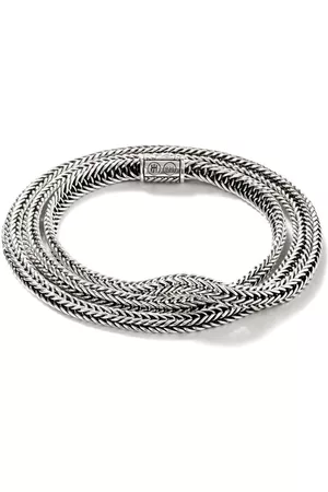 John Hardy Pulsera Kami Chain con diseño cruzado triple de 4.5mm