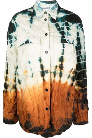 Jil Sander Camisa capitonada con motivo tie-dye