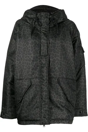 Moncler Chamarra con estampado de leopardo