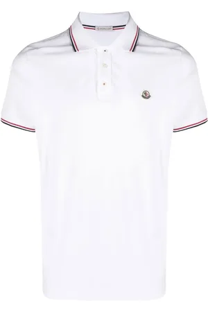 Moncler Playera tipo polo con parche del logo