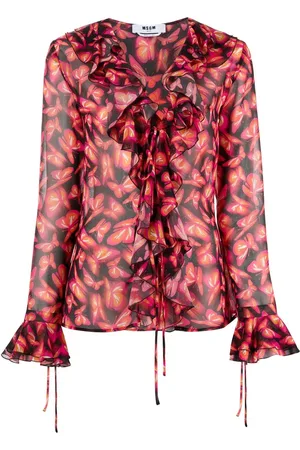 Msgm Blusa con estampado gráfico
