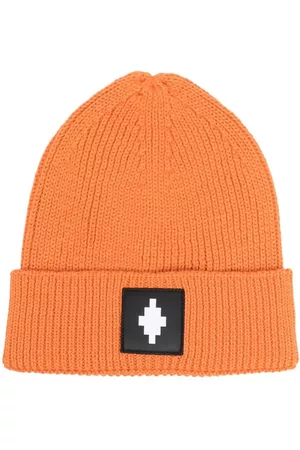 MARCELO BURLON Hombre Gorros - Gorro tejido con parche del logo