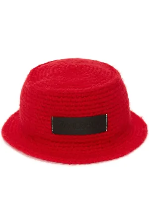 J.W.Anderson Gorro de pescador tejido con parche del logo