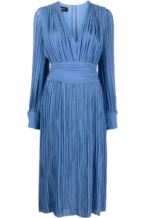 Rochas Vestido midi plisado