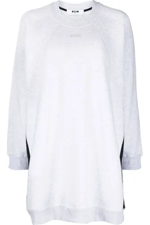 Msgm Sudadera oversize con rayas laterales