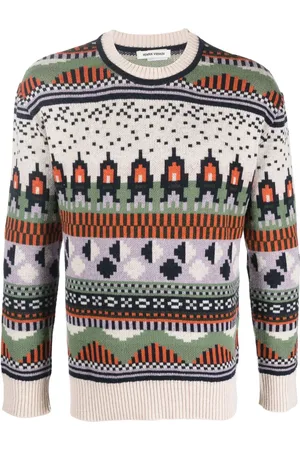 HENRIK VIBSKOV Suéter tejido en intarsia