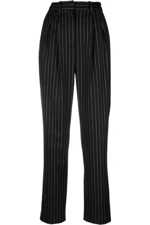 IRO Pantalones rectos con rayas diplomáticas estampadas