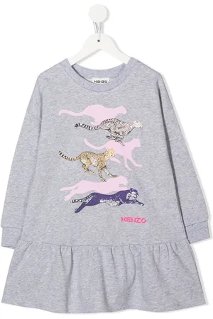 Kenzo Vestido estilo suéter con volante