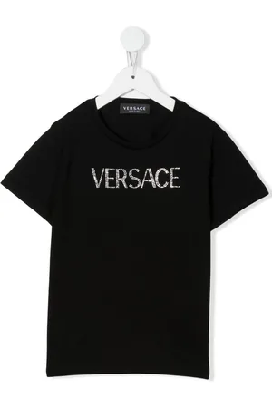 VERSACE Playera con logo de gemas