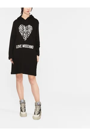 Moschino Vestido con motivo de corazones