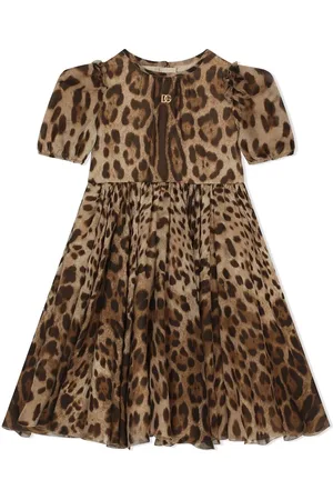 Dolce & Gabbana Vestido midi con estampado de leopardo