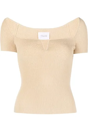 GALVAN Top tejido con cuello en V