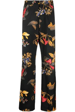 MARCELO BURLON Pantalones con estampado floral