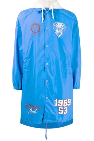 Undercoverism Abrigo con capucha y logo estampado