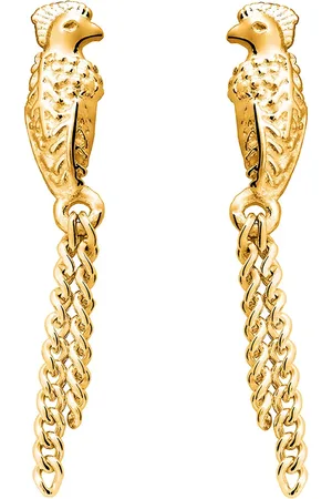 TANE México 1942 Aretes Quetzal en oro amarillo de 18kt