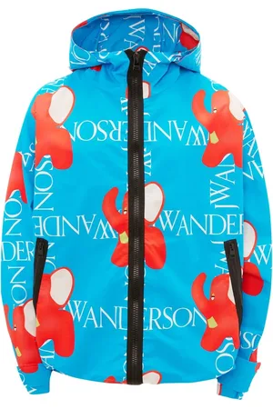 J.W.Anderson Chamarra con capucha y logo estampado