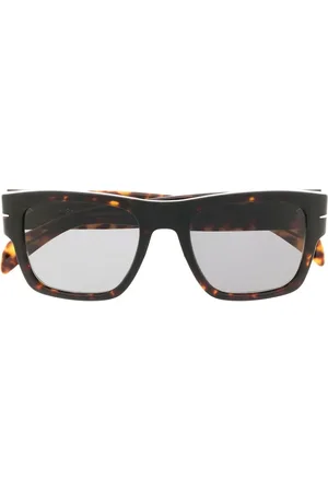 DB EYEWEAR BY DAVID BECKHAM Lentes de sol con armazón cuadrada estilo carey