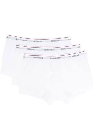 Dsquared2 Pack de tres bóxeres con logo en la pretina