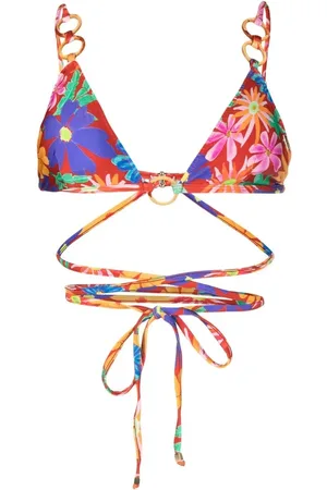 PATBO Top de bikini Aster con diseño cruzado