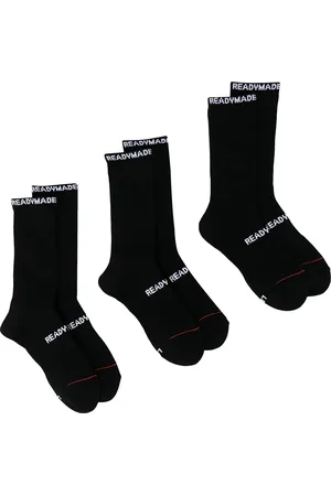 READYMADE Pack de tres pares de calcetines con logo