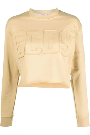 GCDS Sudadera corta con logo estampado