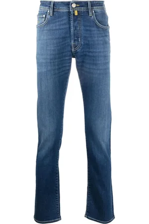 Jacob Cohen Jeans rectos con costuras en contraste