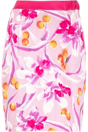 VALENTINO GARAVANI Falda ajustada con estampado floral 2000