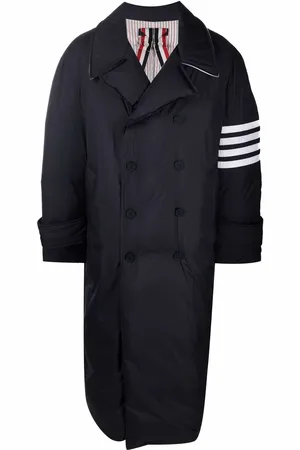 Thom Browne Abrigo capitonado con motivo 4-Bar