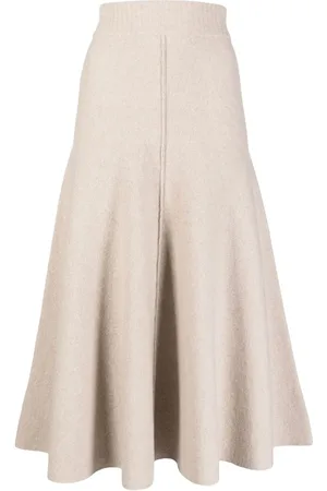 PRINGLE OF SCOTLAND Falda midi de tejido fino