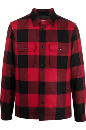 Woolrich Chamarra camisera con motivo cuadros