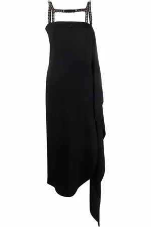 Courrèges Vestido con diseño drapeado