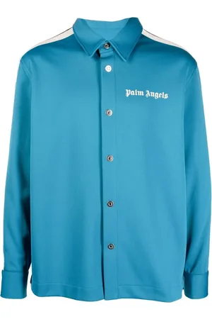 Palm Angels Camisa manga larga con logo estampado
