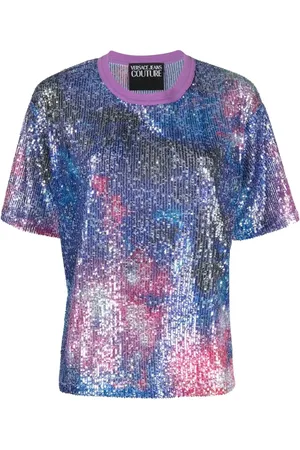 VERSACE Playera con detalle de lentejuelas