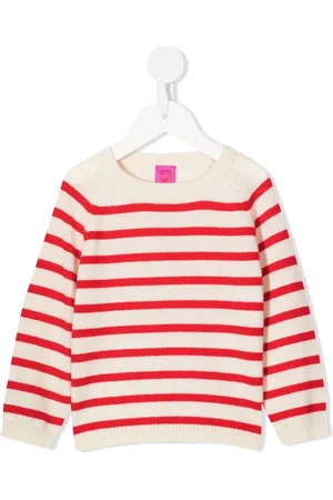 Cashmere In Love Suéter de cachemira con rayas estampadas