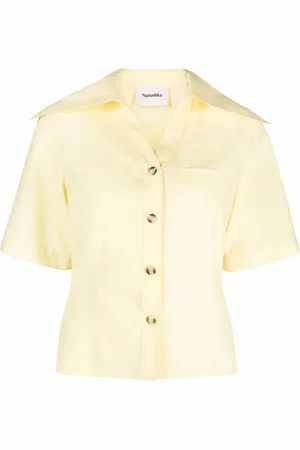 Nanushka Camisa con cuello ancho
