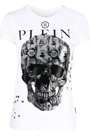 Philipp Plein Playera con motivo Skull