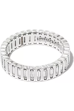 Suzanne Kalan Anillo eternity Inlay en oro blanco de 18kt con diamantes