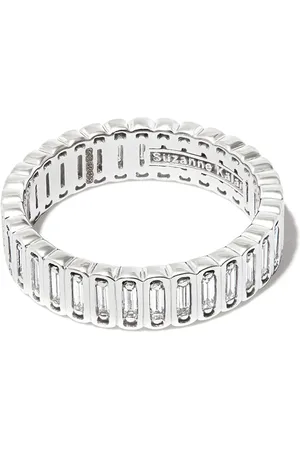 Suzanne Kalan Anillo eternity Inlay en oro blanco de 18kt con diamantes