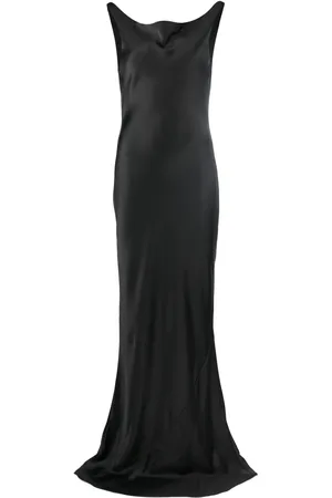 Norma Kamali Vestido de fiesta con cuello desbocado