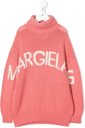 Maison Margiela Suéter con cuello vuelto tejido en intarsia