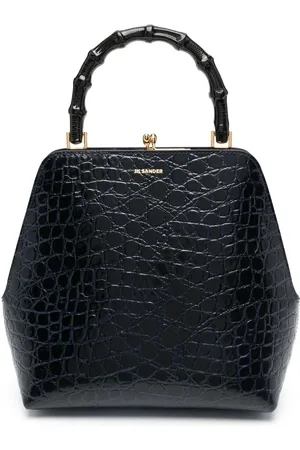 Jil Sander Tote con efecto de piel de cocodrilo