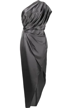 Michelle Mason Vestido midi con detalle drapeado