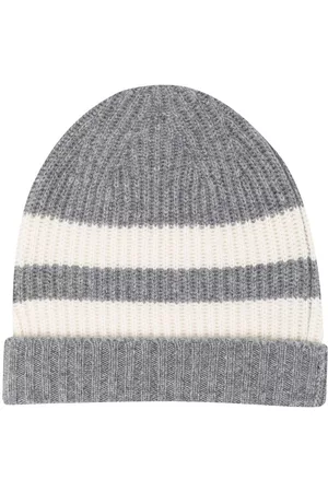 Cashmere In Love Gorros - Gorro con rayas estampadas