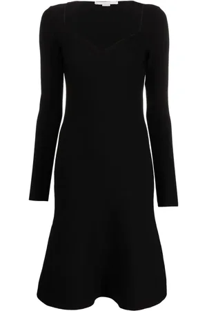 Stella McCartney Vestido acampanado con escote en forma de corazón